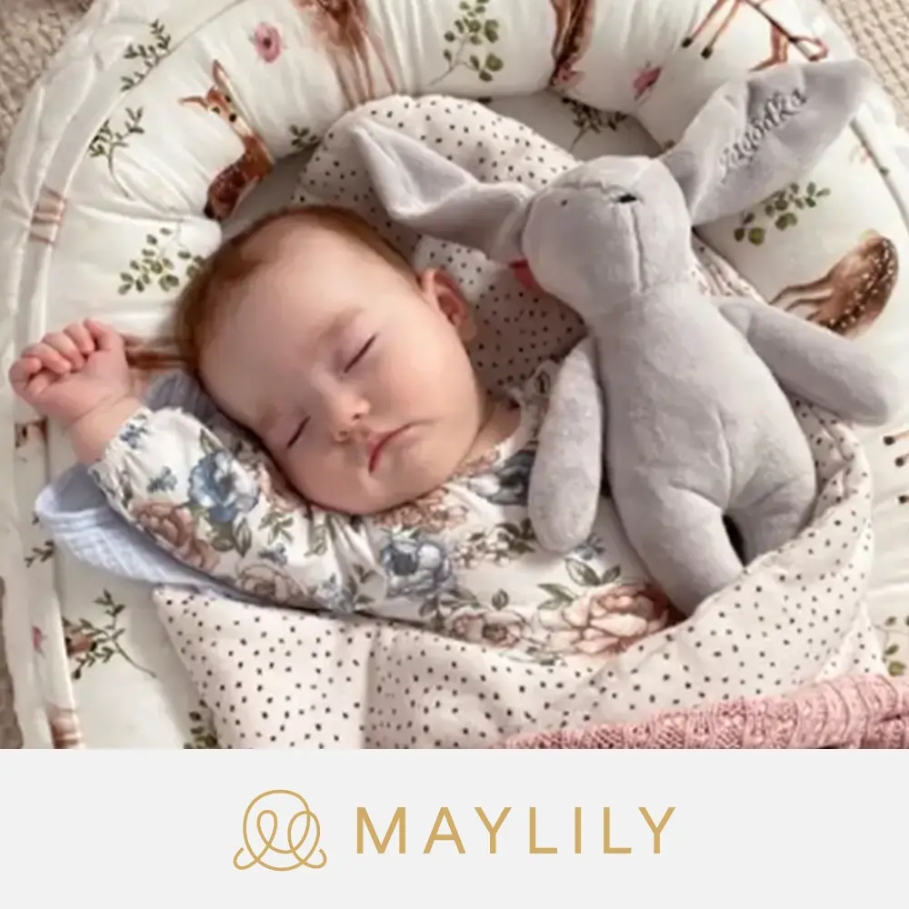 MAYLILYのロゴと赤ちゃん