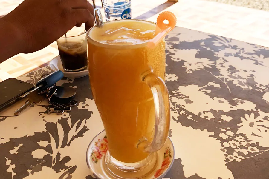 モロッコのオレンジジュース